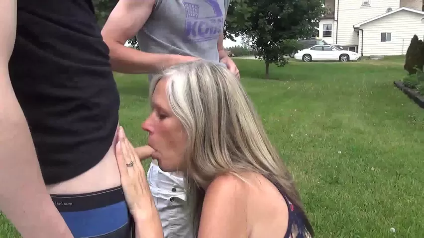 Mom Helps Son Cum Blowjob